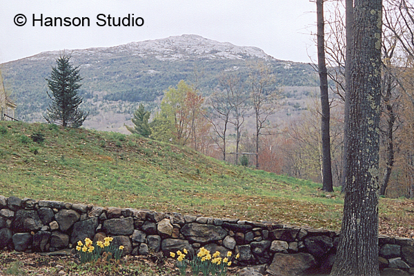 Mt. Monadnock and Stone Wall - Spring